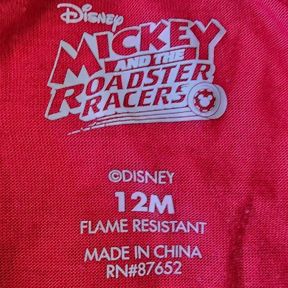 Disney Mikey Mouse And The Roadster Racers Pajama Set Size 12 Months - Picture 4 of 4